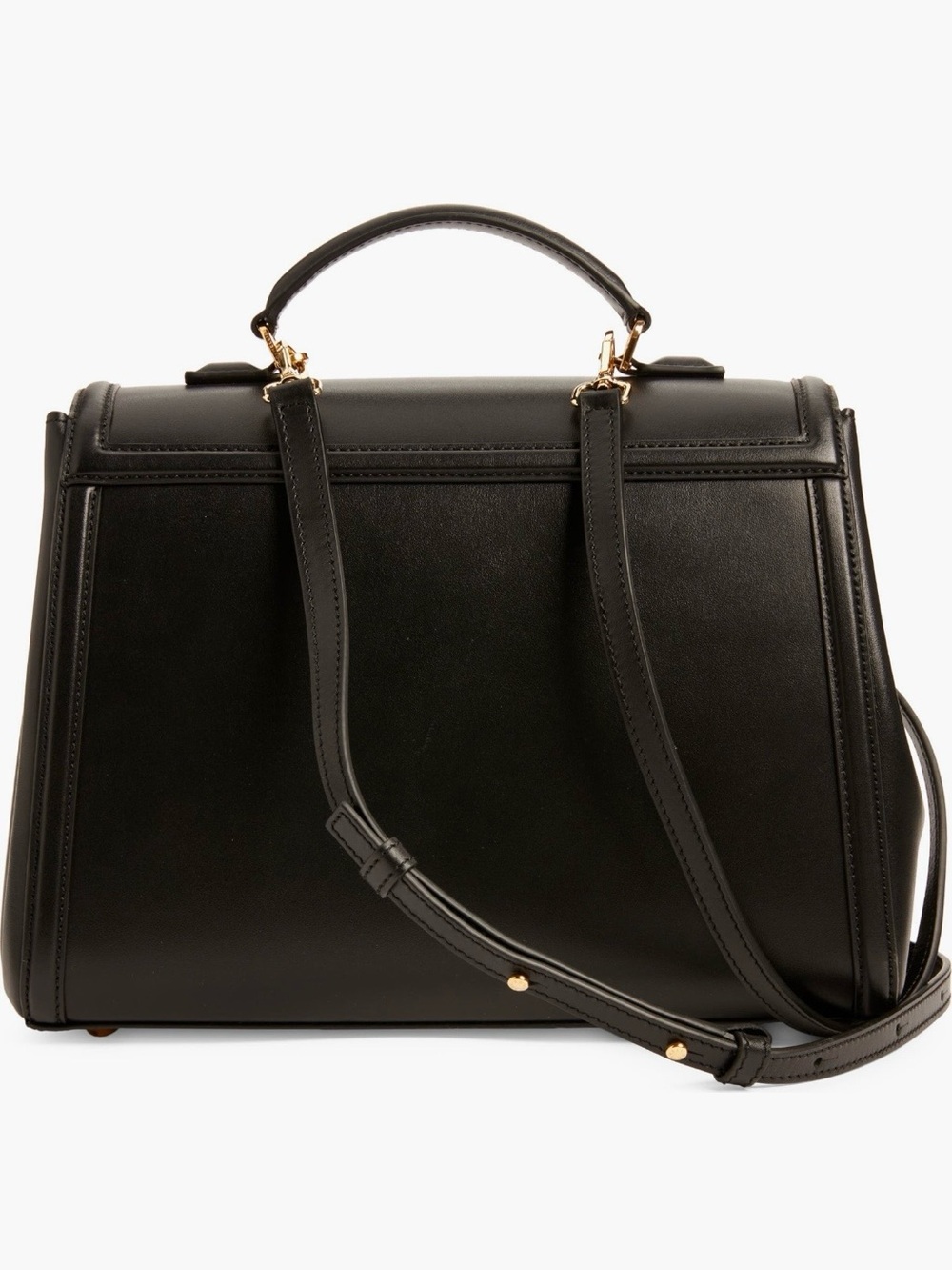 DeMellier Paris MIDI Black Satchel with Gold Hardware - Picture 4 of 14